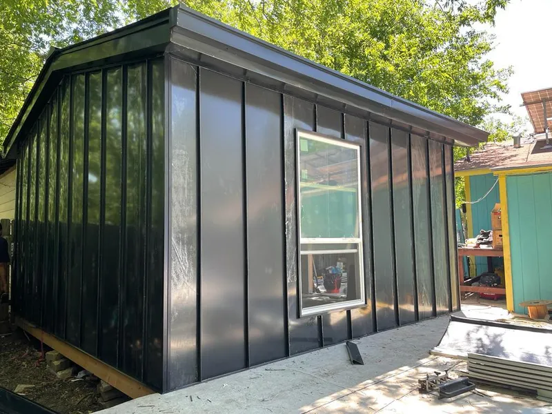 Black standing seam metal wall panels for Metal Roof Installation in Irmo